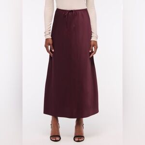 Abercrombie & Fitch Burgundy Maxi Skirt